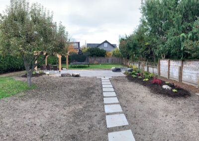 the path from the house