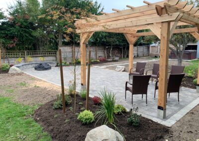full patio and arbor