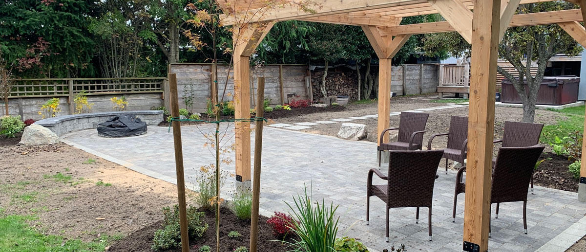 full sun patio space